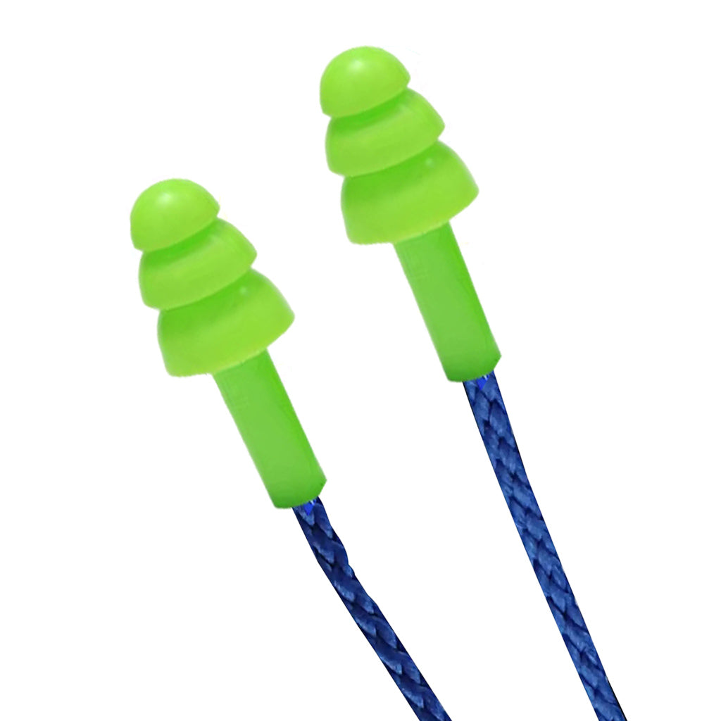 Rekx® Herbruikbare Oordoppen met koord - Gehoorbescherming -  Muziek - Slapen - Klussen - Herriestoppers - Earplugs - Gehoorbescherming - Groen