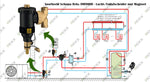 Rekx® DM9000 Lucht-/Vuilafscheider met Magneet - Binnendraad - Horizontaal en Verticale montage