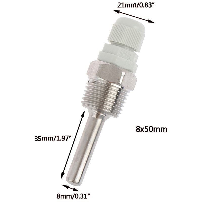 Dompelbuis - RVS - 1/2" Voor boiler en Buffer