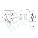 Beldeaux RVS Inbouw Douche Thermostaat BLDT2770