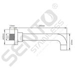 RVS INBOUW BAD DOUCHESET MENGKRAAN SB110-SD103