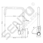 Sento RVS Keukenkraan Basic SK102