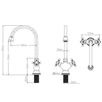 Sento RVS Keukenkraan Classic SK108