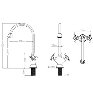 Sento RVS Keukenkraan Classic SK108