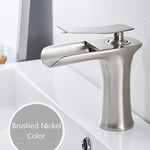 Wan Waterval Multicolor Wastafelkraan nickel