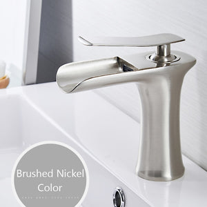 Wan Waterval Multicolor Wastafelkraan nickel