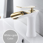 Wan Waterval Multicolor Wastafelkraan wit goud