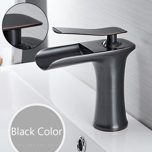 Wan Waterval Multicolor Wastafelkraan zwart