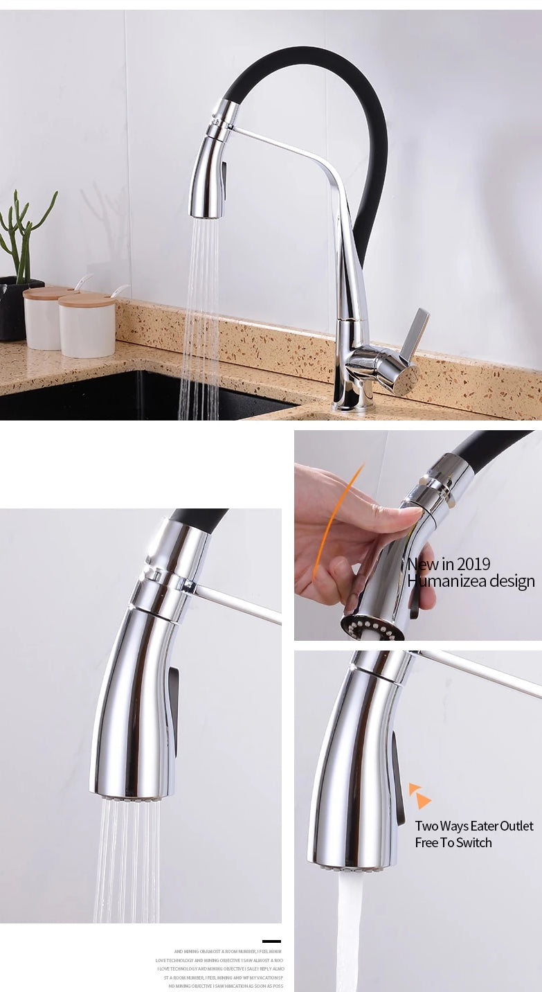 Pull-out | Pull-down keukenkraan zwart